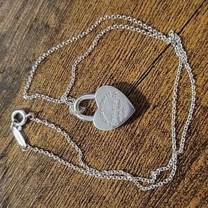 Tiffany & Co Heart Lock Necklace